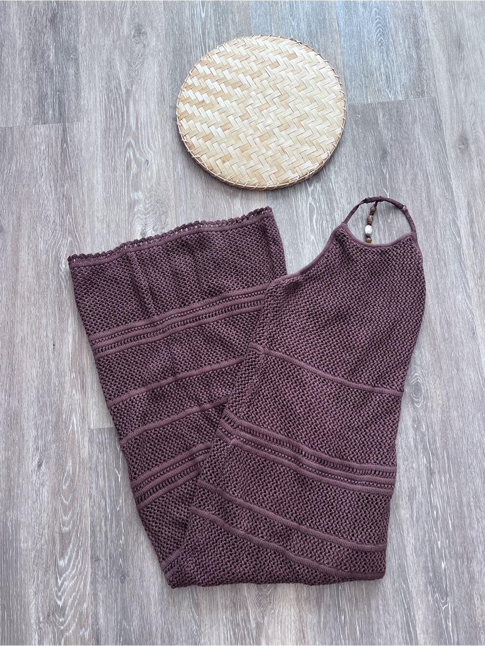 Abercrombie & Fitch Brown Crocheted Maxi Dress - Picture 5 of 7